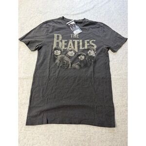 The Beatles 1965 American Tour Graphic Tee Black Soot Small Rubber Soul 16783